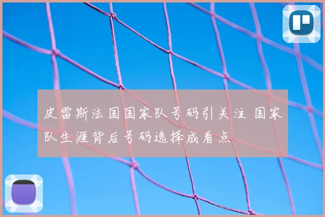 皮雷斯法国国家队号码引关注 国家队生涯背后号码选择成看点